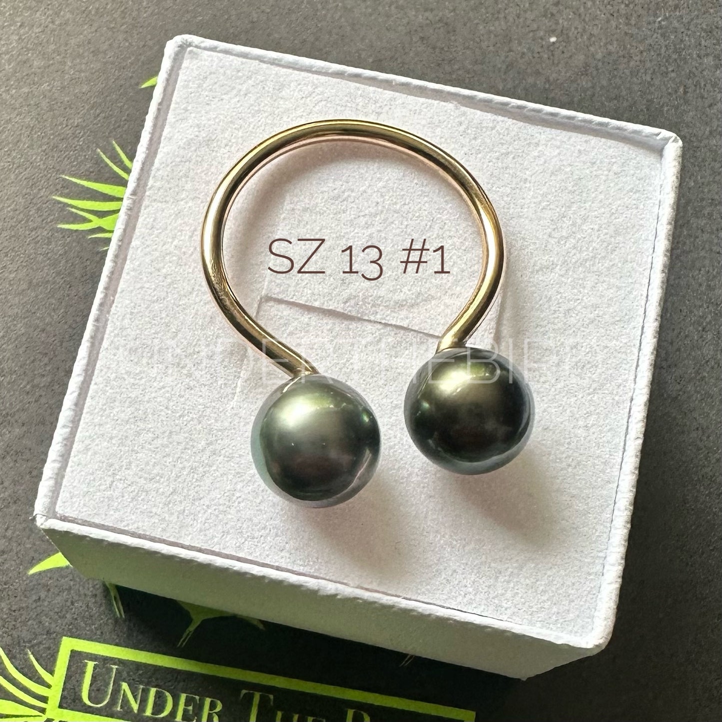 Duo Tahitian Pearl Ring sz13