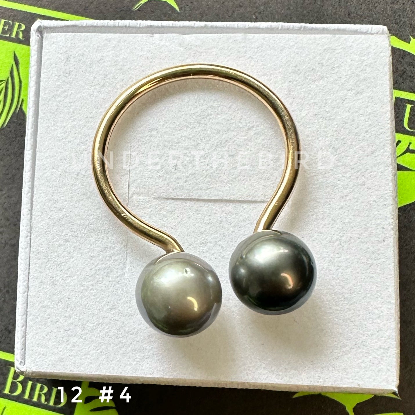 Duo Tahitian Pearl Ring sz12