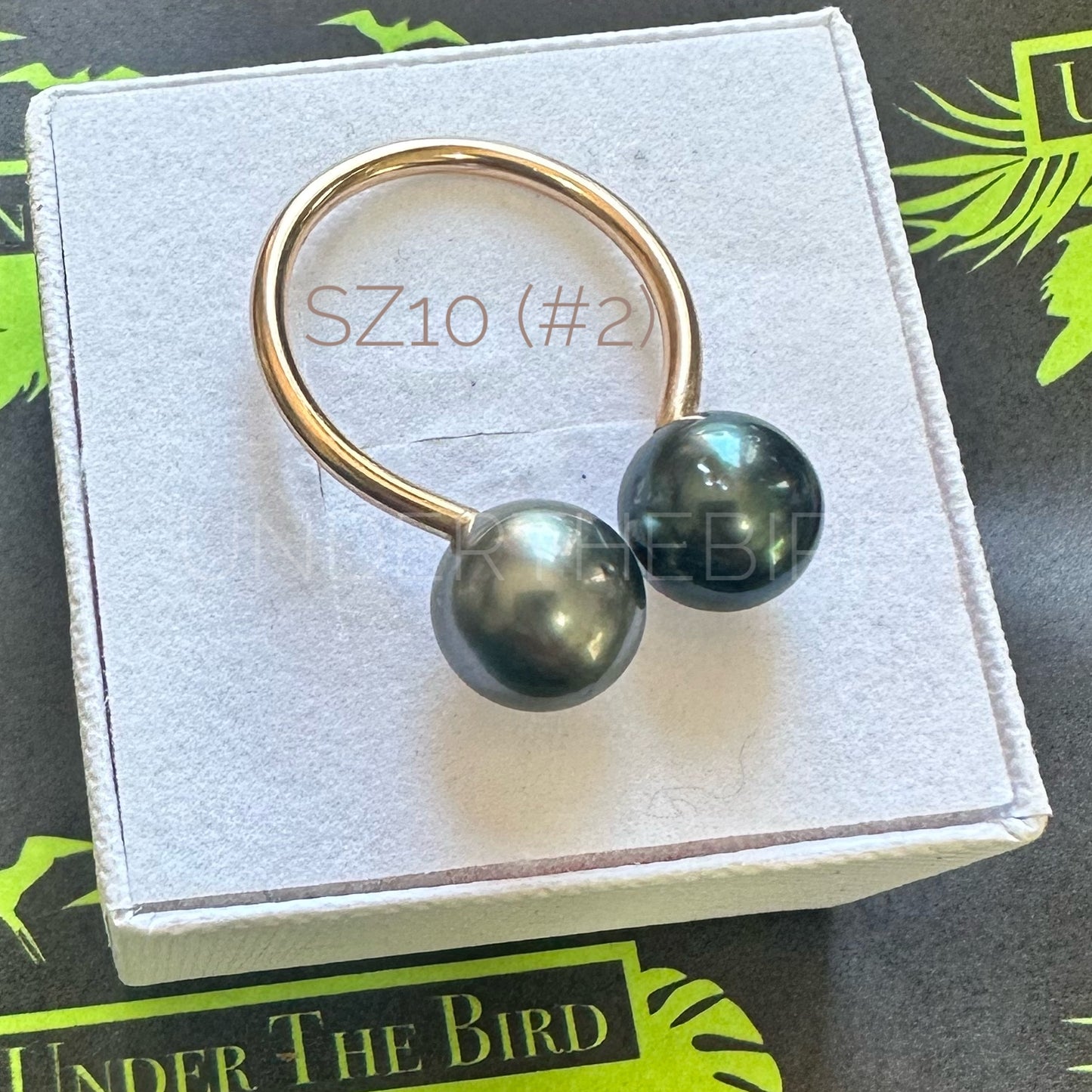 Duo Tahitian Pearl Ring sz10