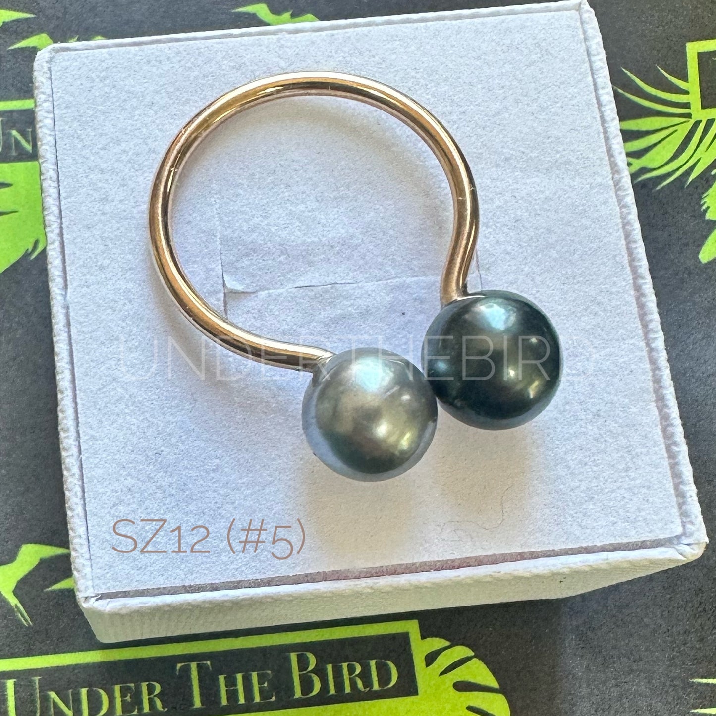 Duo Tahitian Pearl Ring sz12