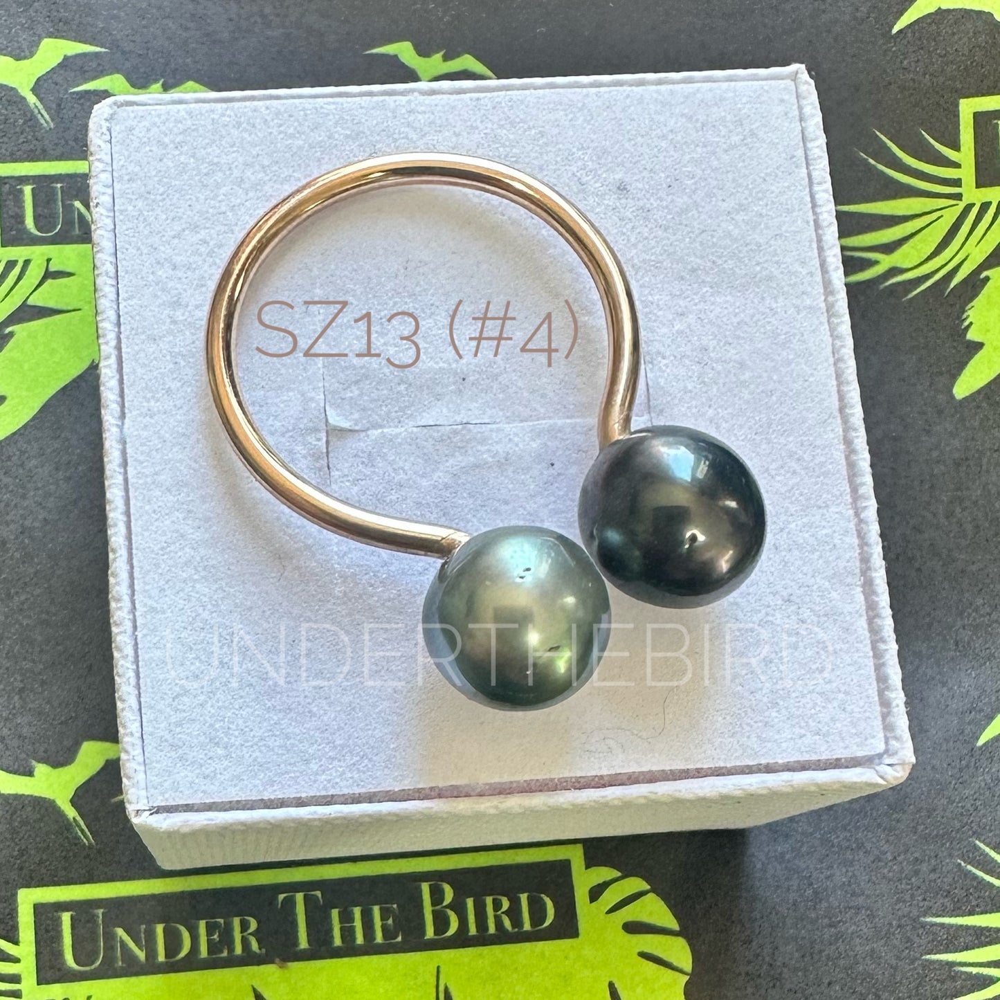 Duo Tahitian Pearl Ring sz13