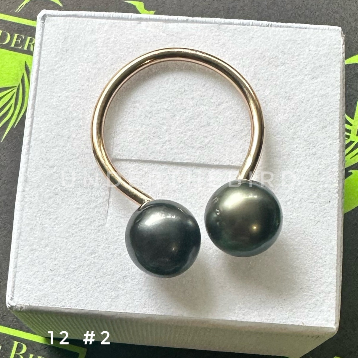 Duo Tahitian Pearl Ring sz12